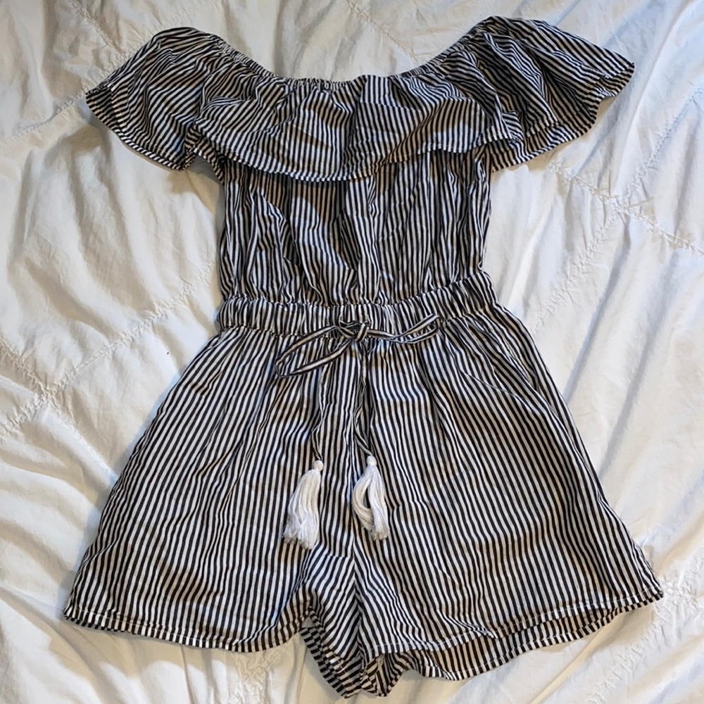stripped romper